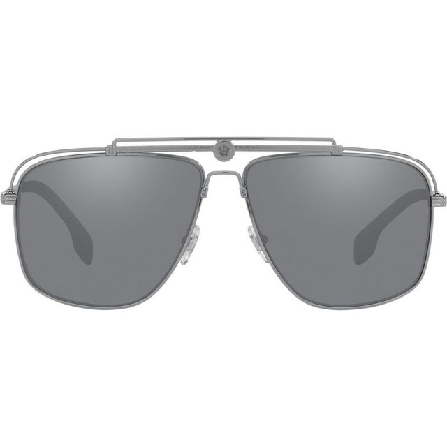 Versace VE2242 - Gunmetal/Light Grey Black Mirror Lenses