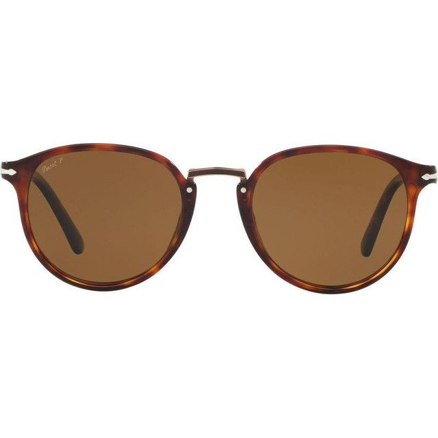 PO3210S - Havana/Brown Polarised Glass Lenses 54 Eye Size