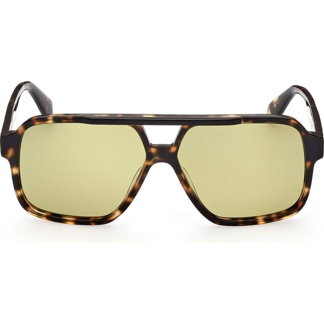 Adidas OR0066 - Dark Havana/Green Mirror Lenses