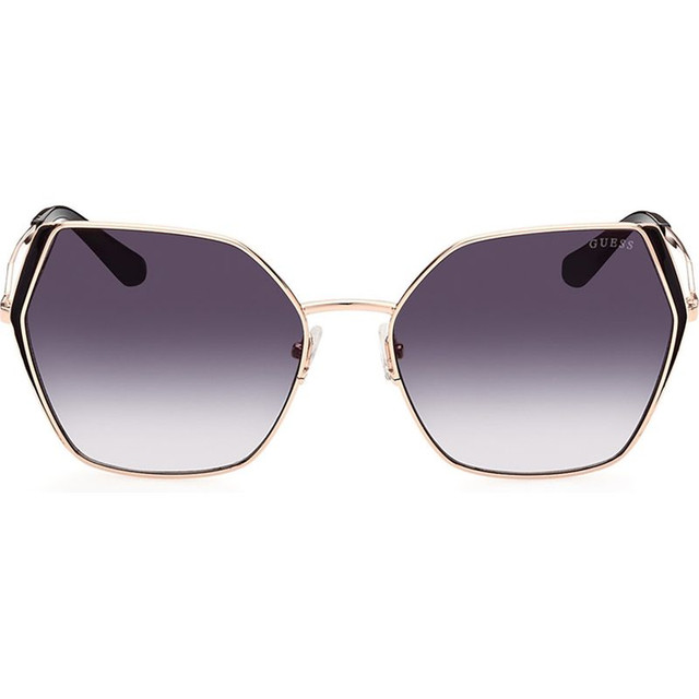 Guess GU7843 - Shiny Rose Gold/Smoke Gradient Lenses