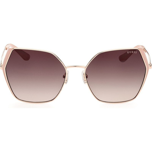 GU7843 - Shiny Rose Gold/Brown Gradient Lenses