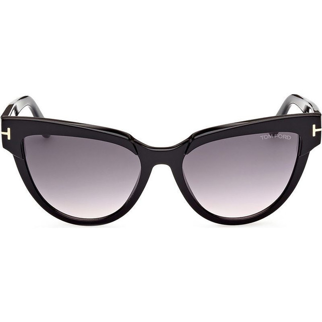 Tom Ford Nadine FT0941 - Shiny Black/Smoke Gradient Lenses