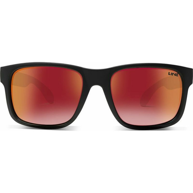 Marlin - Matte Black Floating /Orange and Red Mirror Polarised Lenses