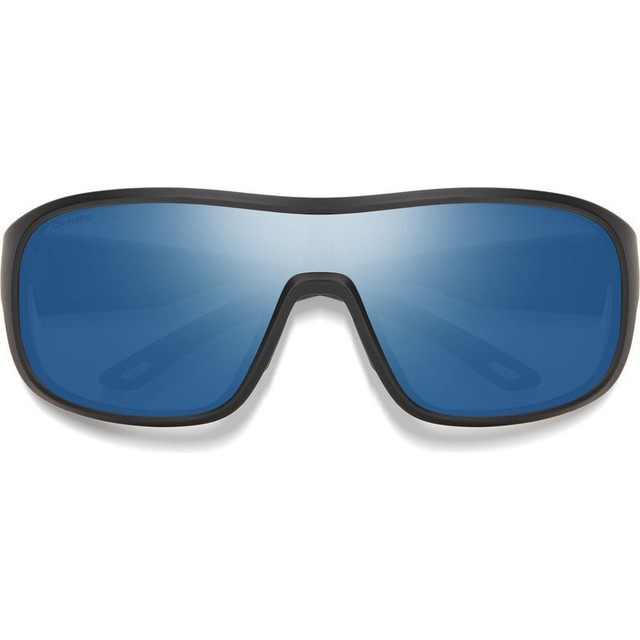 Smith Spinner - Matte Black/Chromapop Blue Mirror Polarised Lenses