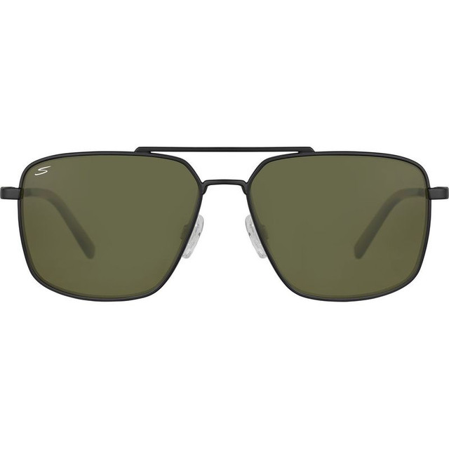 Serengeti Aitken - Matte Black/555nm Saturn Photochromic Polarised Lenses