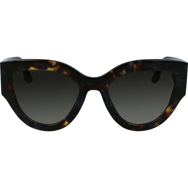 Victoria Beckham VB628S - Havana Blue/Grey Gradient Lenses