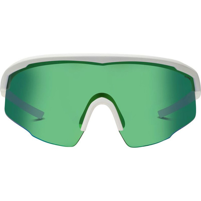 Dealer - Matte White/Green Mirror Lenses