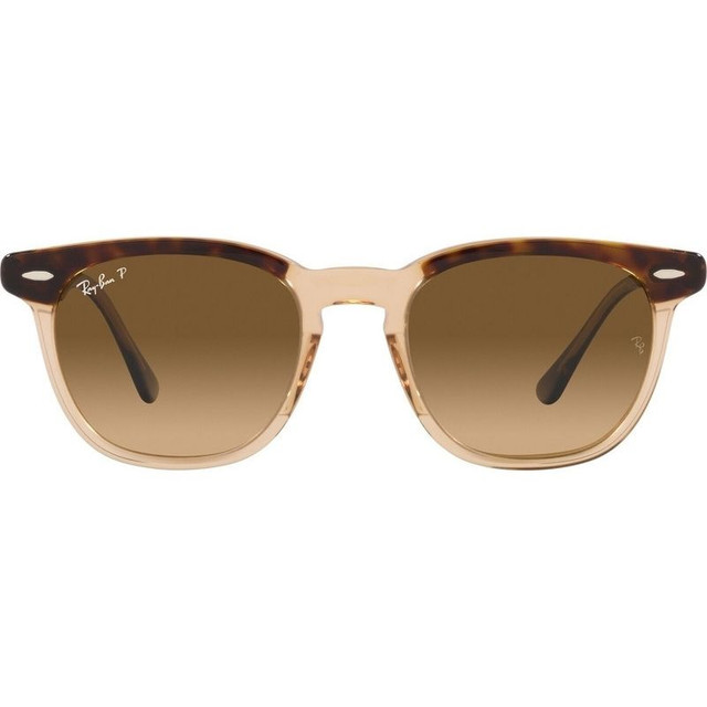 Ray-Ban Hawkeye RB2298F - Havana and Transparent Brown/Brown Gradient Glass Polarised Lenses 54 Eye Size