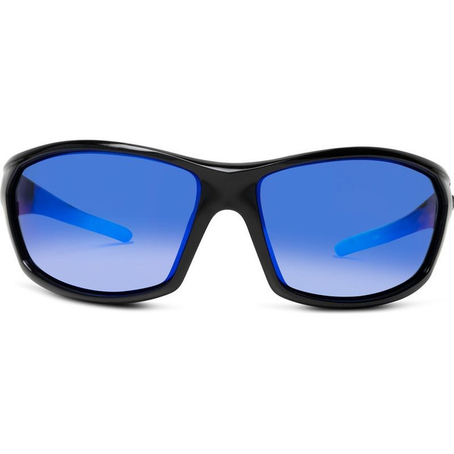 Liive Drill Safety - Black/Blue Mirror Lenses