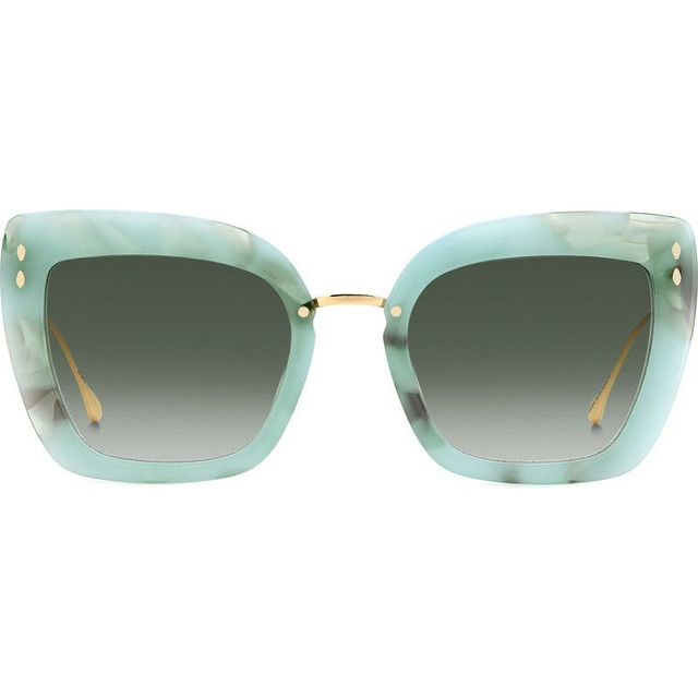 IM 0083/G/S - Green Marble and Gold/Green Gradient Lenses