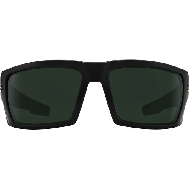 Spy Rebar - Matte Black/Happy Grey Green Polarised Lenses