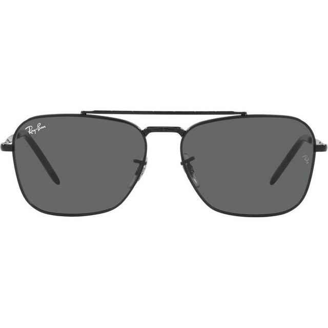 Ray-Ban New Caravan RB3636 - Black/Dark Grey Glass Lenses 55 Eye Size