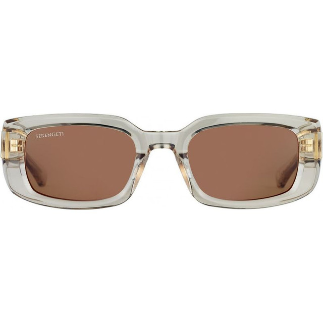 Serengeti Nicholson - Shiny Trans Taupe Grey/Drivers Photochromic Polarised Glass Lenses