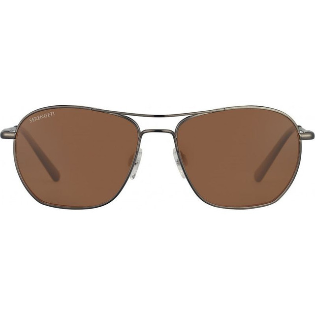 Serengeti Lunger - Shiny Dark Gunmetal/Drivers Gradient Photochromic Polarised Glass Lenses