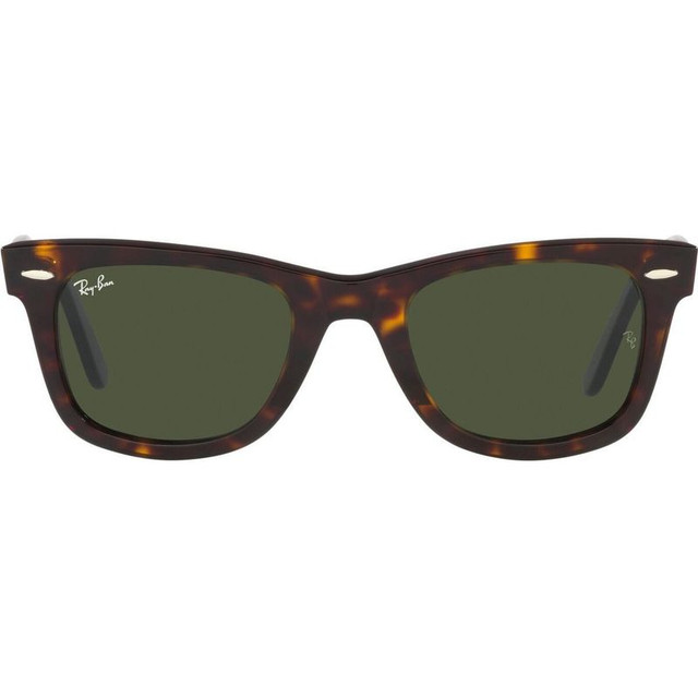 Original Wayfarer RB2140 - Havana/Green Glass Lenses 50 Eye Size