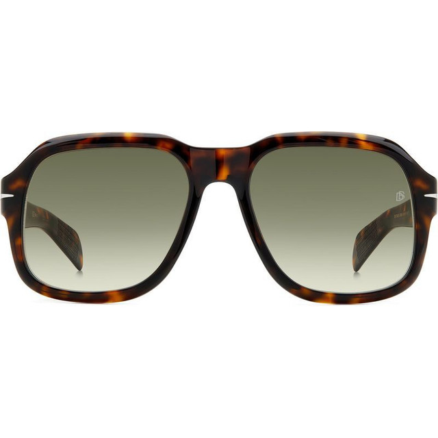 DB 7090/S - Dark Havana/Green Shaded Lenses