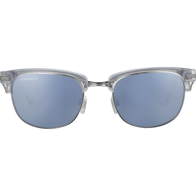 Serengeti Chadwick - Shiny Crystal and Light Gold/Blue 555nm Photochromic Polarised Glass Lenses