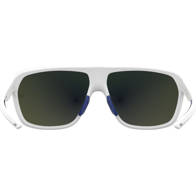 UA Dominate - Matte White/Blue Mirror Lenses