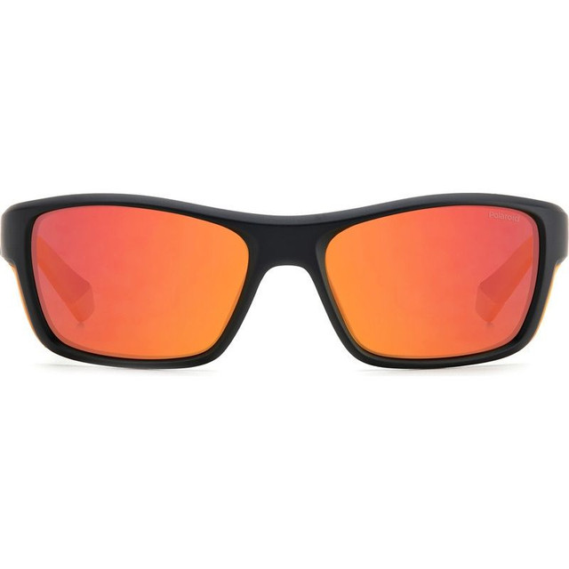 Polaroid PLD 7046/S - Matte Black and Orange/Red Mirror Polarised