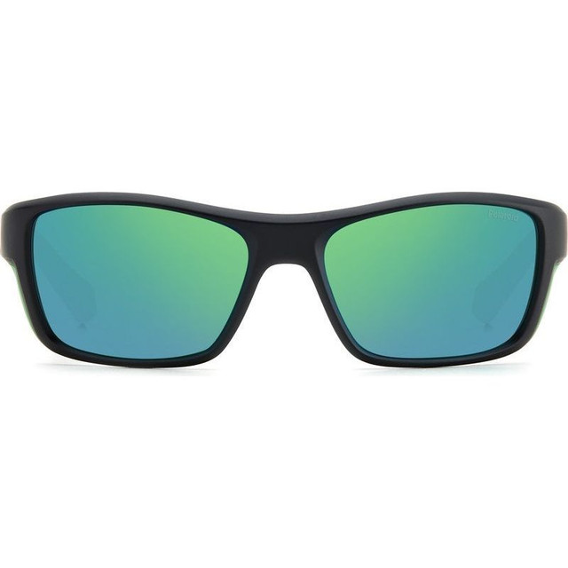 Polaroid PLD 7046/S - Black and Green/Grey and Green Mirror Polarised Lenses