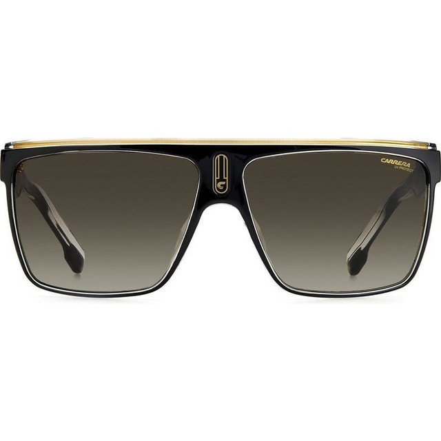 Carrera 22/N - Black Gold/Brown Gradient Lenses