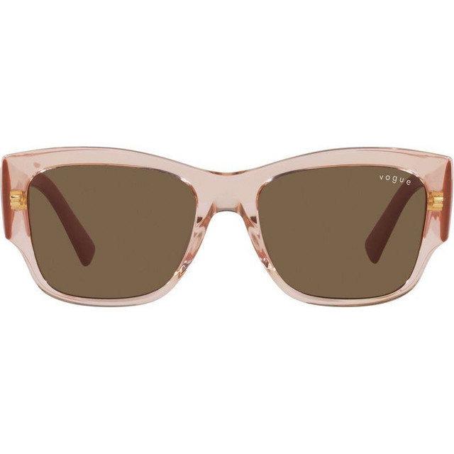 Vogue Eyewear VO5462S - Transparent Peach/Dark Brown Lenses