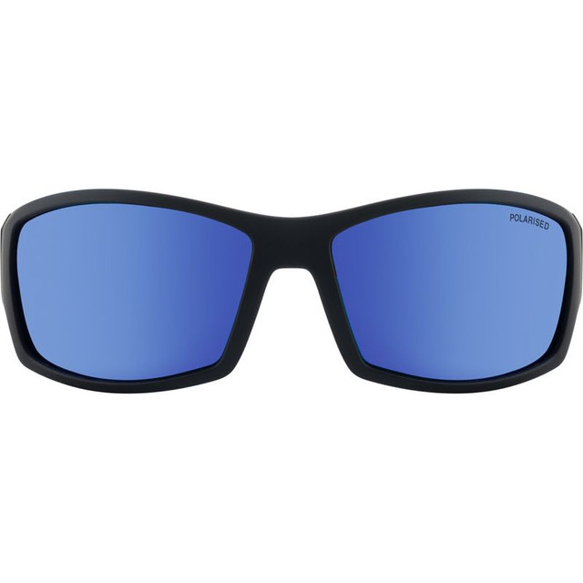 Defendor - Satin Black/Blue Mirror Polarised Lenses