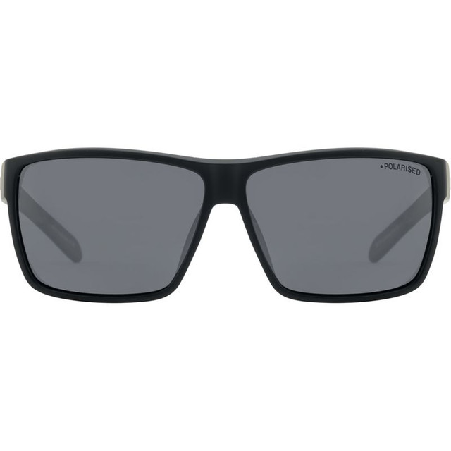 Dirty Dog Rackateer - Satin Black/Grey Polarised Lenses