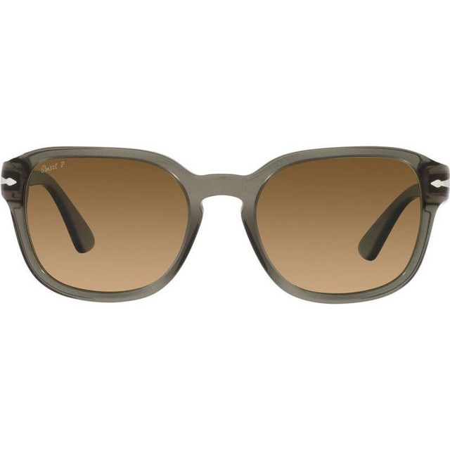 Persol PO3305S - Transparent Grey Taupe/Brown Gradient Polarised Glass Lenses