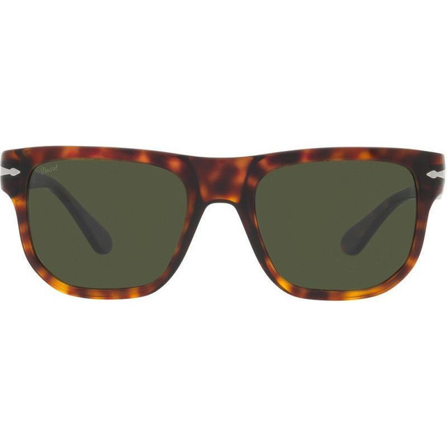 PO3306S - Havana/Green Glass Lenses 55 Eye Size