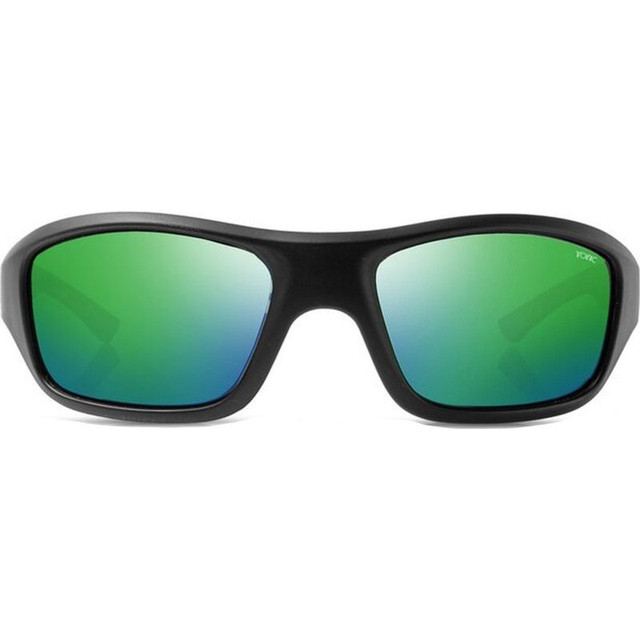 Evo - Matte Black/Green Mirror Polarised Glass Lenses