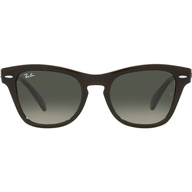 RB0707S - Transparent Olive Green/Grey Gradient Glass Lenses