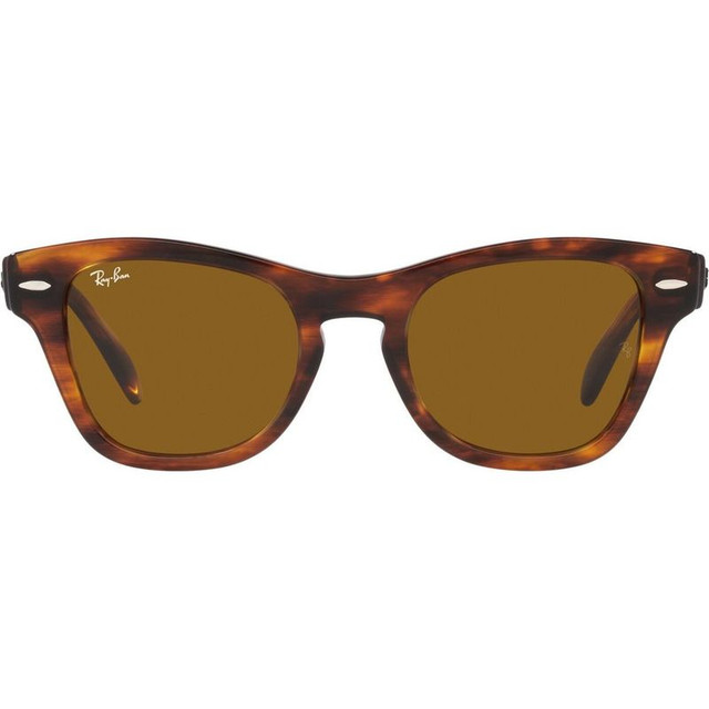 Ray-Ban RB0707S - Striped Havana/Brown Glass Lenses