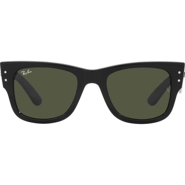 Ray-Ban Mega Wayfarer RB0840S - Black/Green Glass Lenses