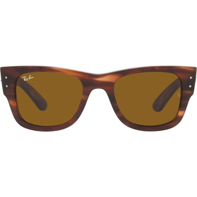 Mega Wayfarer RB0840S - Striped Havana/Brown Glass Lenses