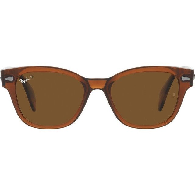 Ray-Ban RB0880S - Transparent Brown/Brown Glass Polarised Lenses