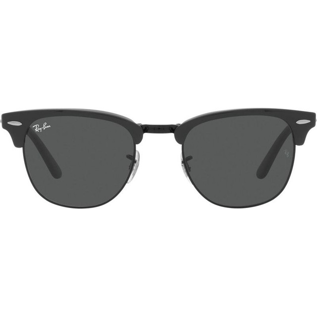 Clubmaster Folding RB2176 - Grey on Black/Dark Grey Glass Lenses