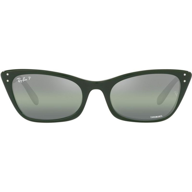 Ray-Ban Lady Burbank RB2299 - Green/Dark Green Mirror Gradient Glass Polarised Lenses 55 Eye Size