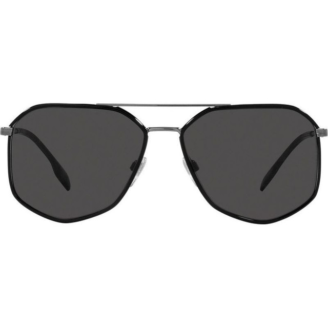 Burberry Ozwald BE3139 - Ruthenium Black/Dark Grey Lenses