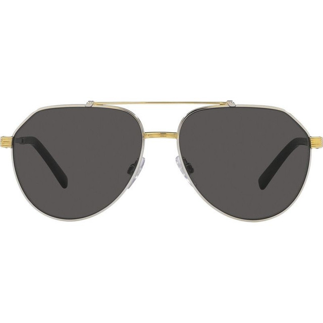 Dolce & Gabbana DG2288 - Silver and Gold/Dark Grey Lenses