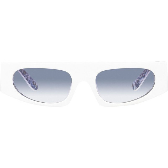 Dolce & Gabbana DG4411 - White on Blue Maiolica/Light Blue Gradient Lenses