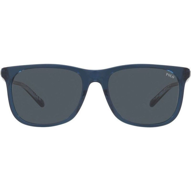 Polo Ralph Lauren PH4186U - Shiny Transparent Blue on Crystal/Dark Grey Lenses