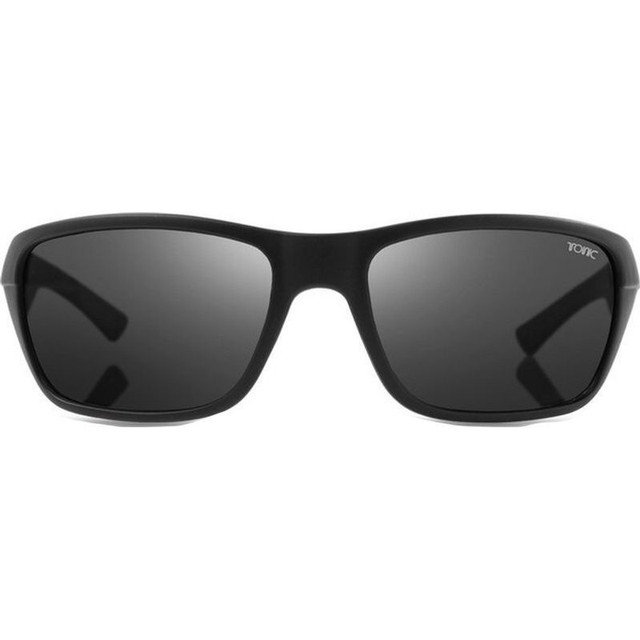 Rush - Matte Black/Grey Photochromic Polarised Glass Lenses