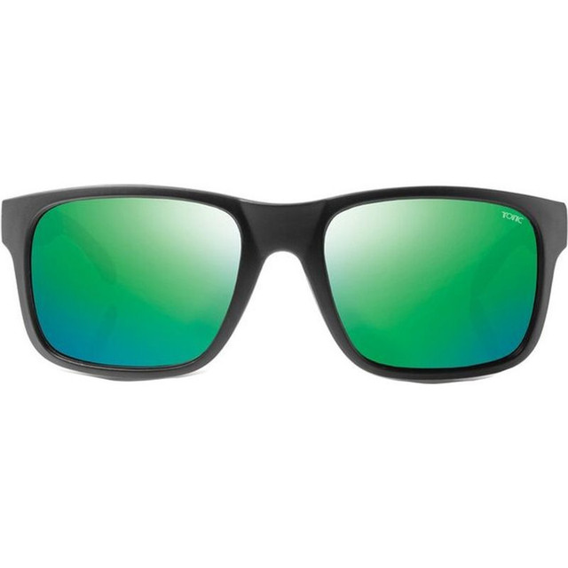 Tonic Mo - Matte Black/Green Mirror Polarised Glass Lenses