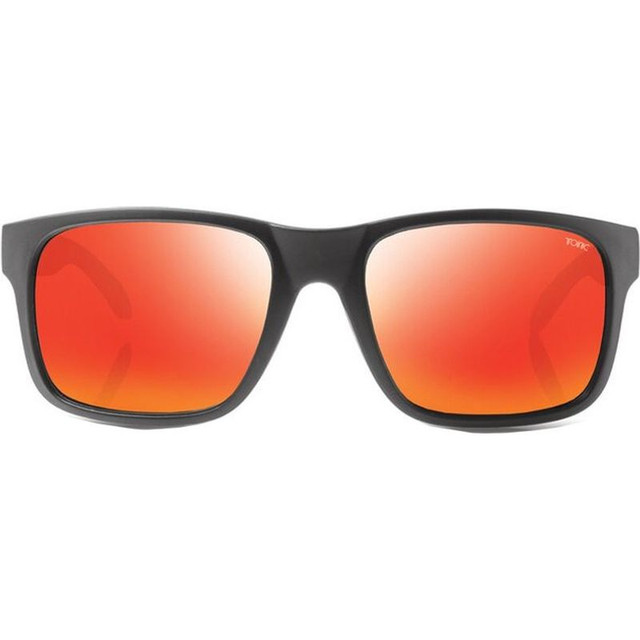 Tonic Mo - Matte Black/Red Mirror Polarised Glass Lenses