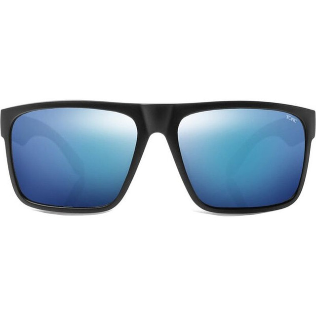 Outback - Matte Black/Blue Mirror Polarised Glass Lenses