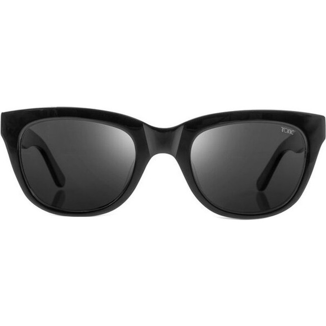 Flemington - Shiny Black/Grey Photochromic Polarised Glass Lenses