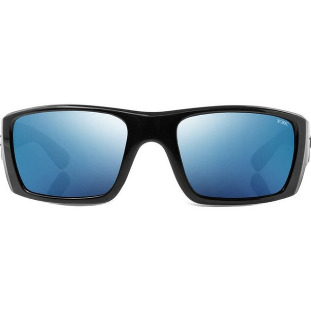 Rise - Matte Black/Blue Mirror Polarised Glass Lenses