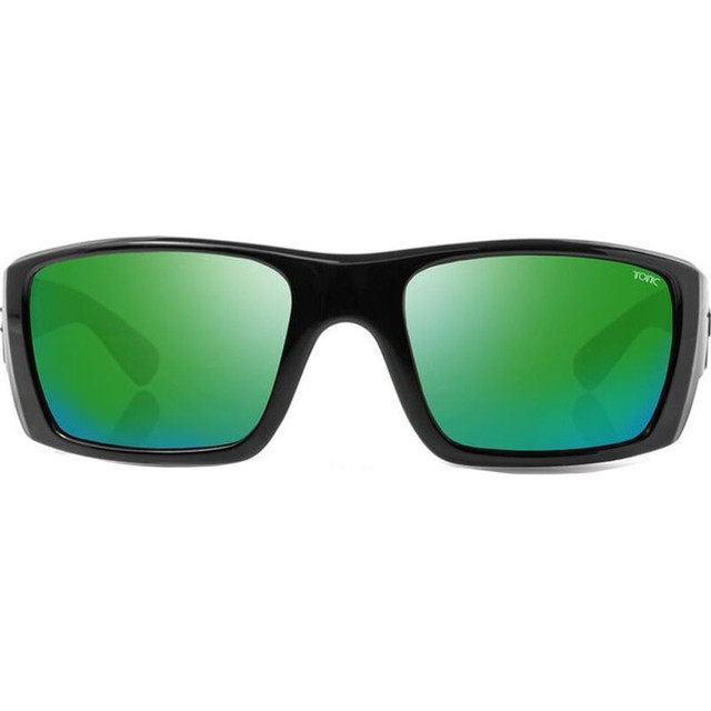 Tonic Rise - Matte Black/Green Mirror Polarised Glass Lenses