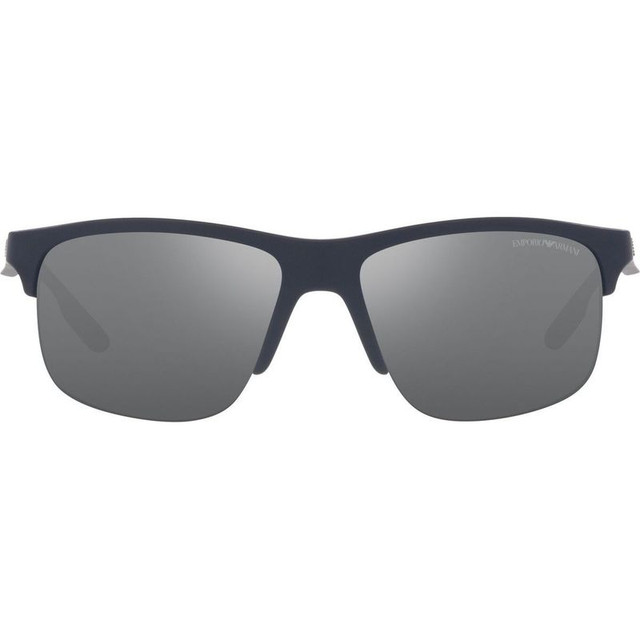 Emporio Armani EA4188U - Matte Blue/Grey Silver Mirror Lenses